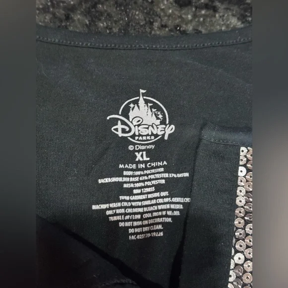 Disney parks Alice in Wonderland cold shoulder sequin embellished  T shirt - Picture 7 of 14